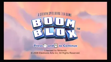 Boom Blox screen shot title